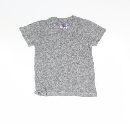 NEXT Boys Grey   Basic T-Shirt Size 2-3 Years  - Future Little King