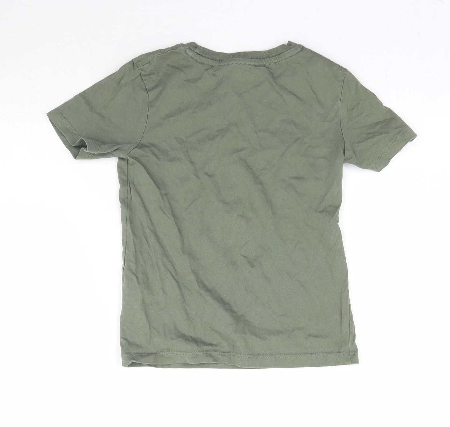 H&M Boys Green   Basic T-Shirt Size 5-6 Years