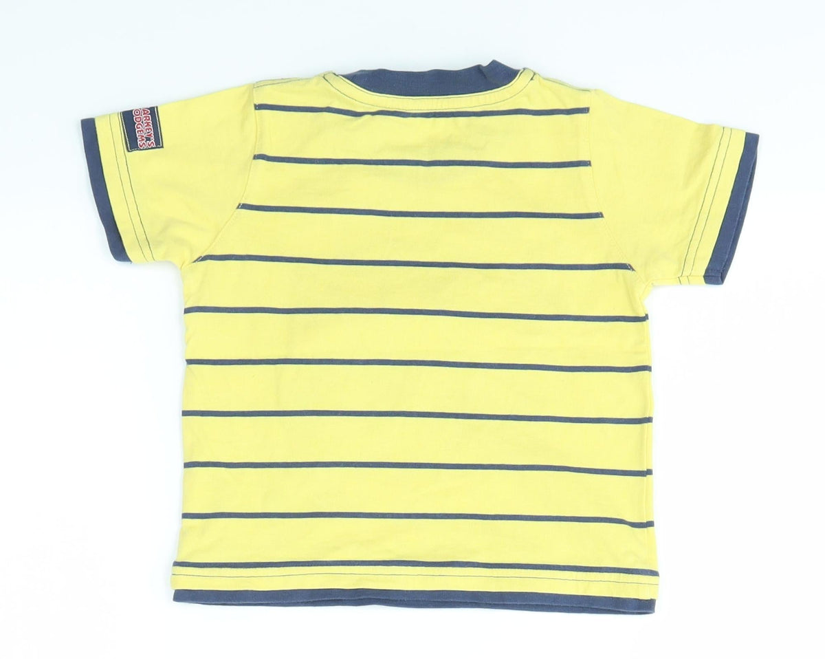 George Baby Multicoloured Striped  Basic T-Shirt Size 12-18 Months