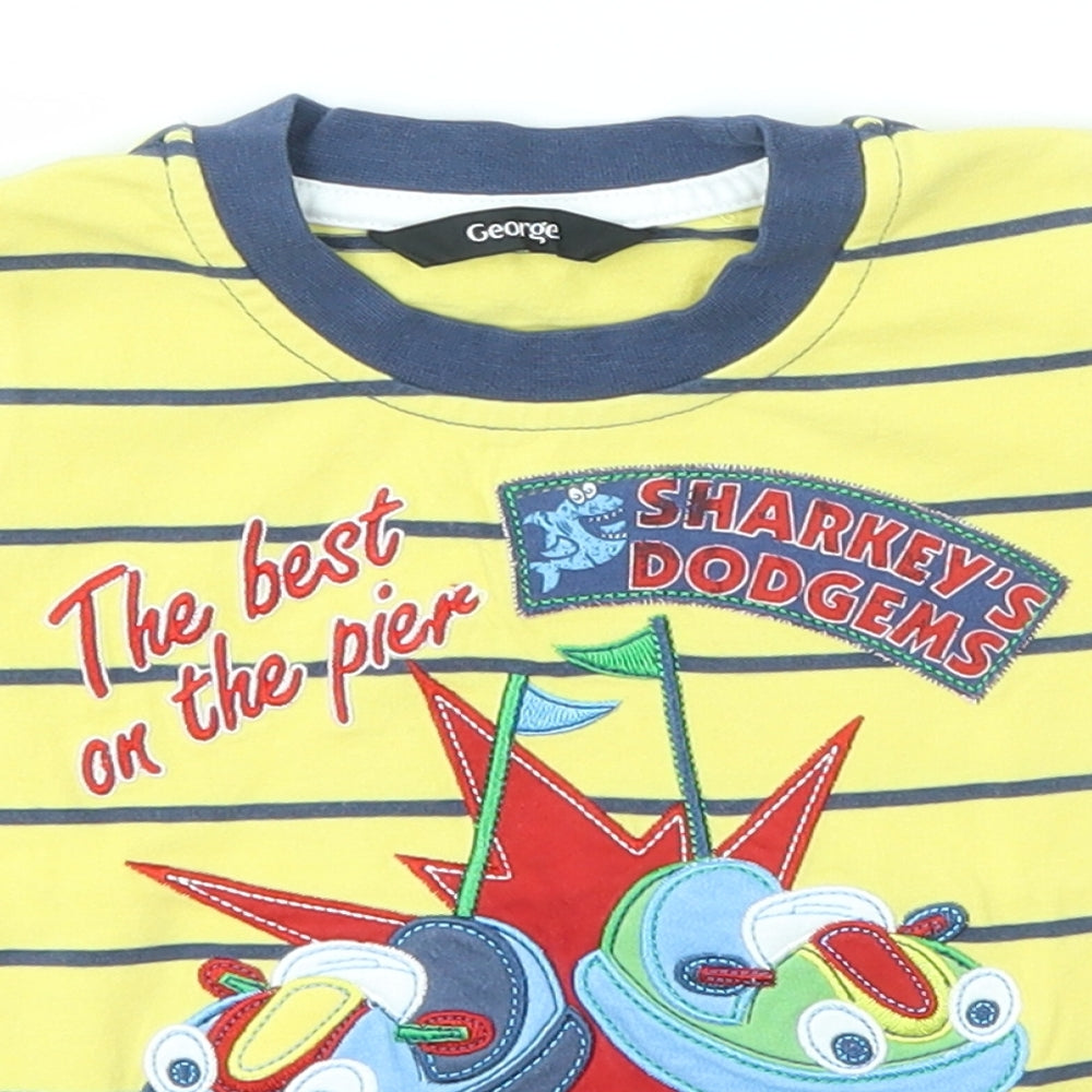 George Baby Multicoloured Striped  Basic T-Shirt Size 12-18 Months
