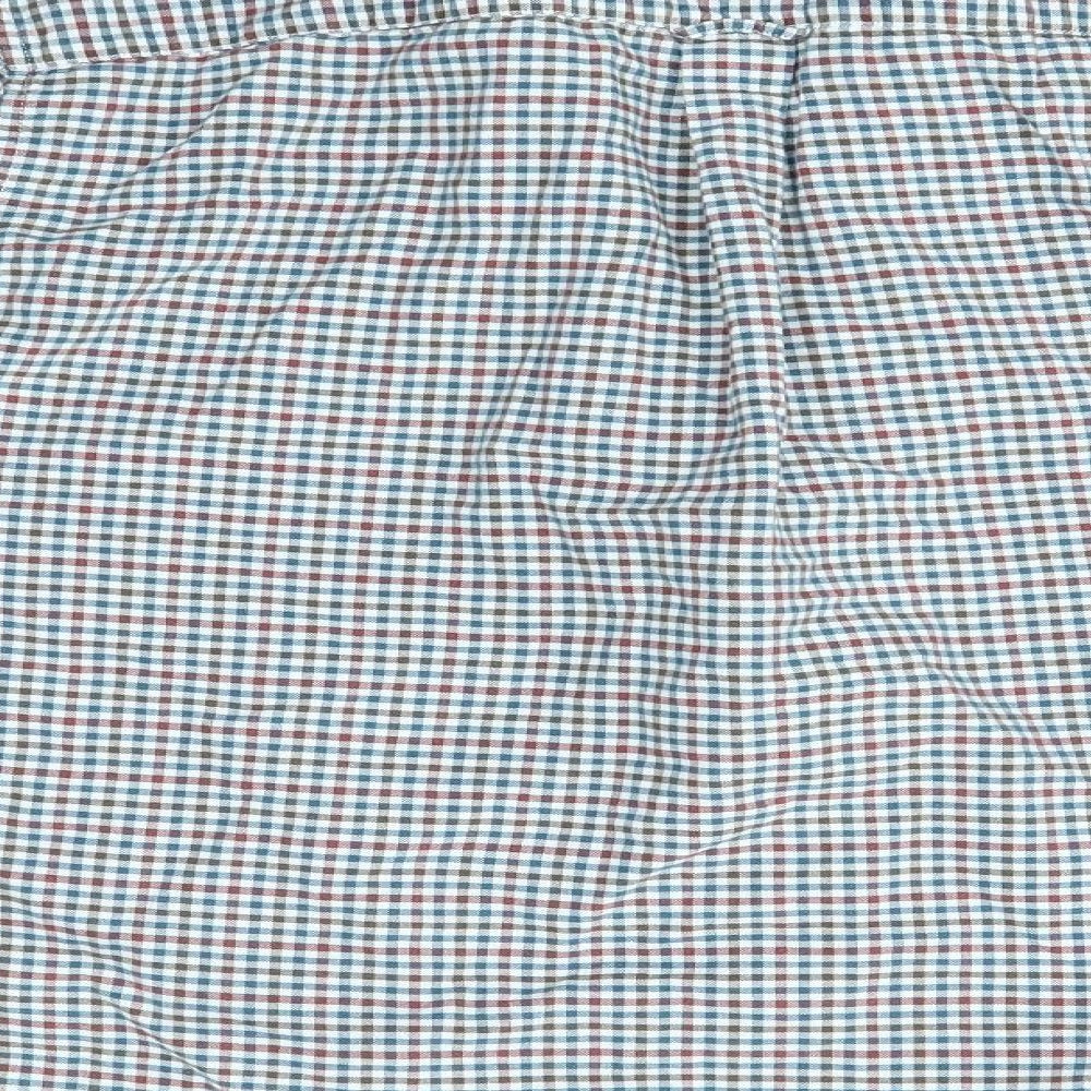 TU Mens Multicoloured Check   Button-Up Size L