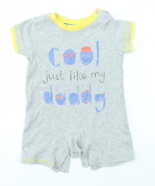 George Baby Grey   Romper One-Piece Size 6-9 Months
