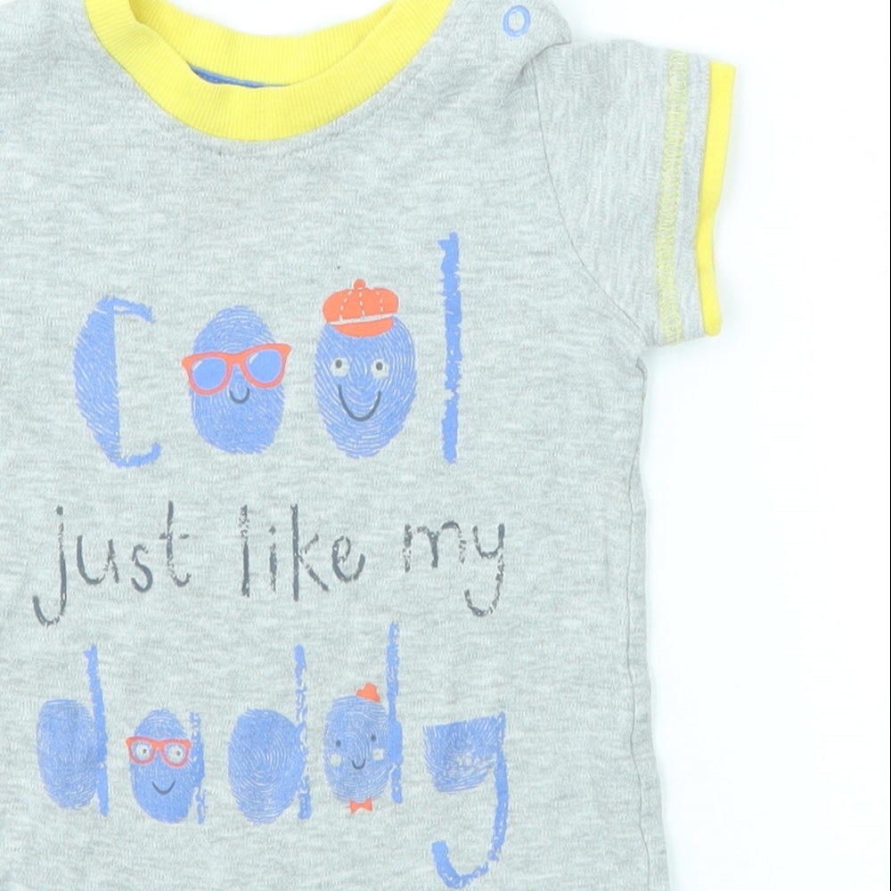 George Baby Grey   Romper One-Piece Size 6-9 Months