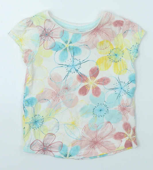 George Baby Multicoloured Floral  Basic T-Shirt Size 18-24 Months