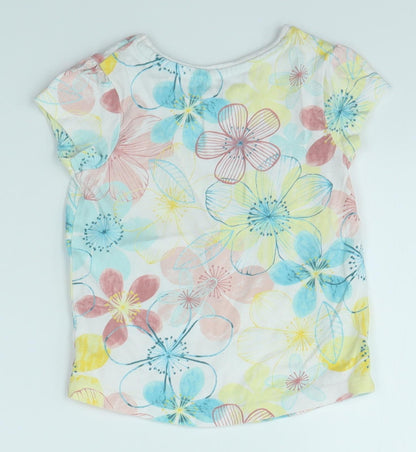 George Baby Multicoloured Floral  Basic T-Shirt Size 18-24 Months