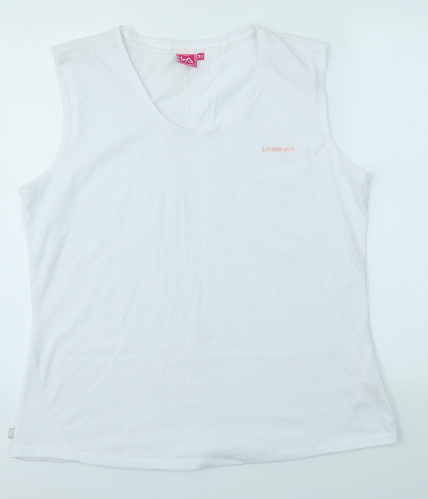 LA Gear Womens White   Basic Tank Size 20