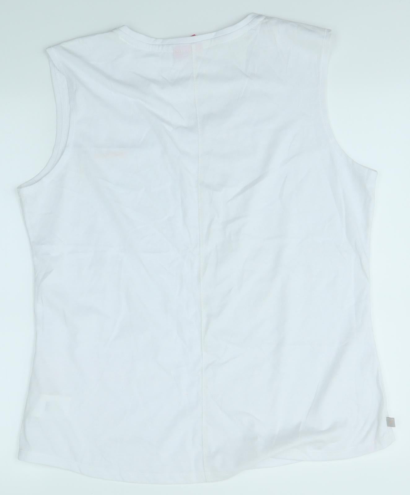 LA Gear Womens White   Basic Tank Size 20