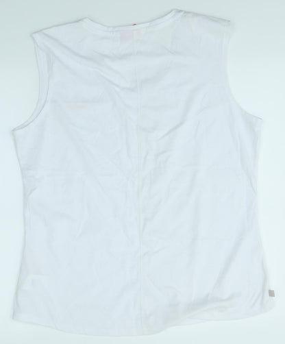 LA Gear Womens White   Basic Tank Size 20