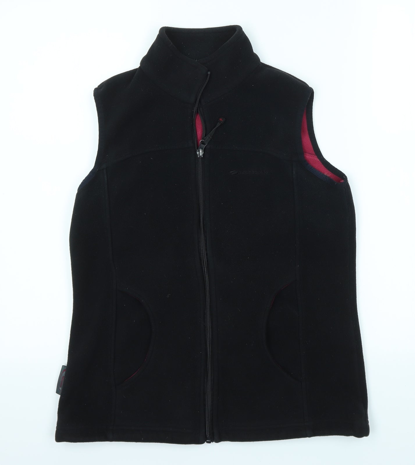 Womens UK Size 8 Mountain Life Black Full Zip Jumper