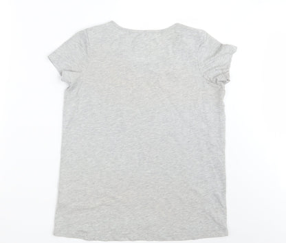 Womens UK Size 12 NEXT Grey Basic T-Shirt