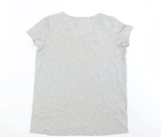 Womens UK Size 12 NEXT Grey Basic T-Shirt