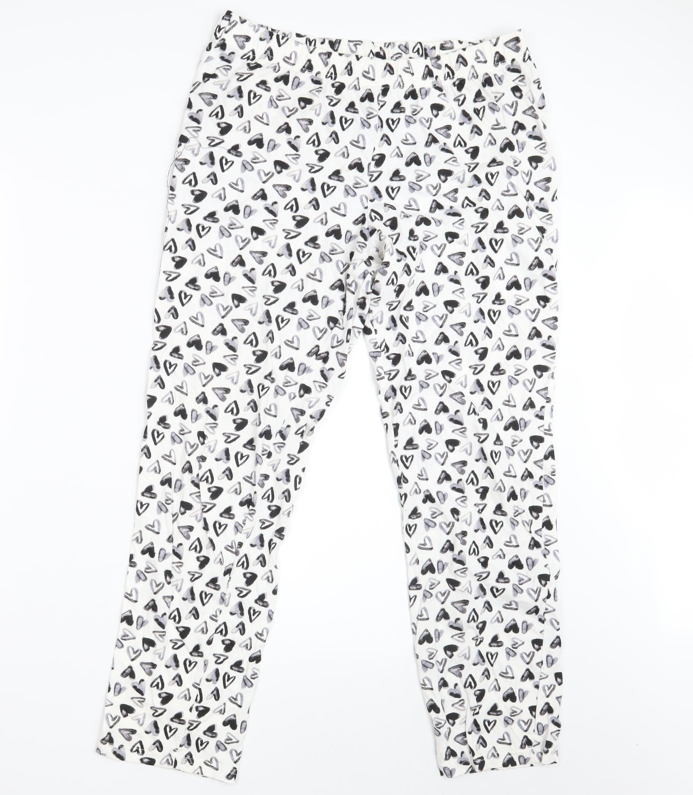 Womens UK Size M NEXT Regular Fit Sweatpants White Trousers
