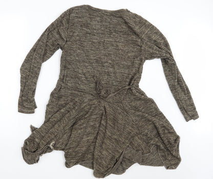 Made in Italy Womens Brown   T-Shirt Dress  One Size