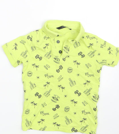 George Boys Yellow   Pullover Polo Size 2-3 Years