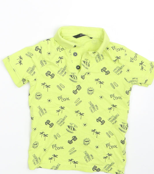 George Boys Yellow   Pullover Polo Size 2-3 Years