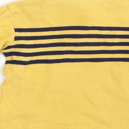 George Boys Yellow Striped Knit Pullover Jumper Size 4 Years