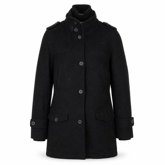 Cedar Wood State Womens Black   Overcoat Coat Size XS