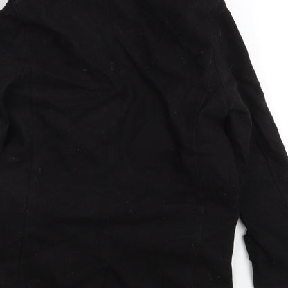 Cedar Wood State Womens Black   Overcoat Coat Size XS