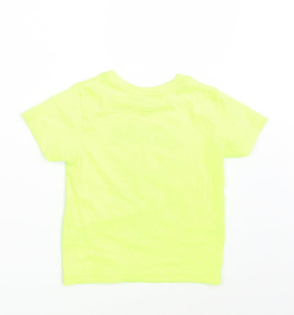 Primark Boys Yellow   Basic T-Shirt Size 2-3 Years