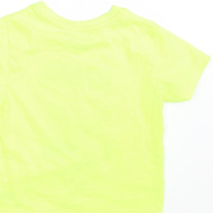 Primark Boys Yellow   Basic T-Shirt Size 2-3 Years