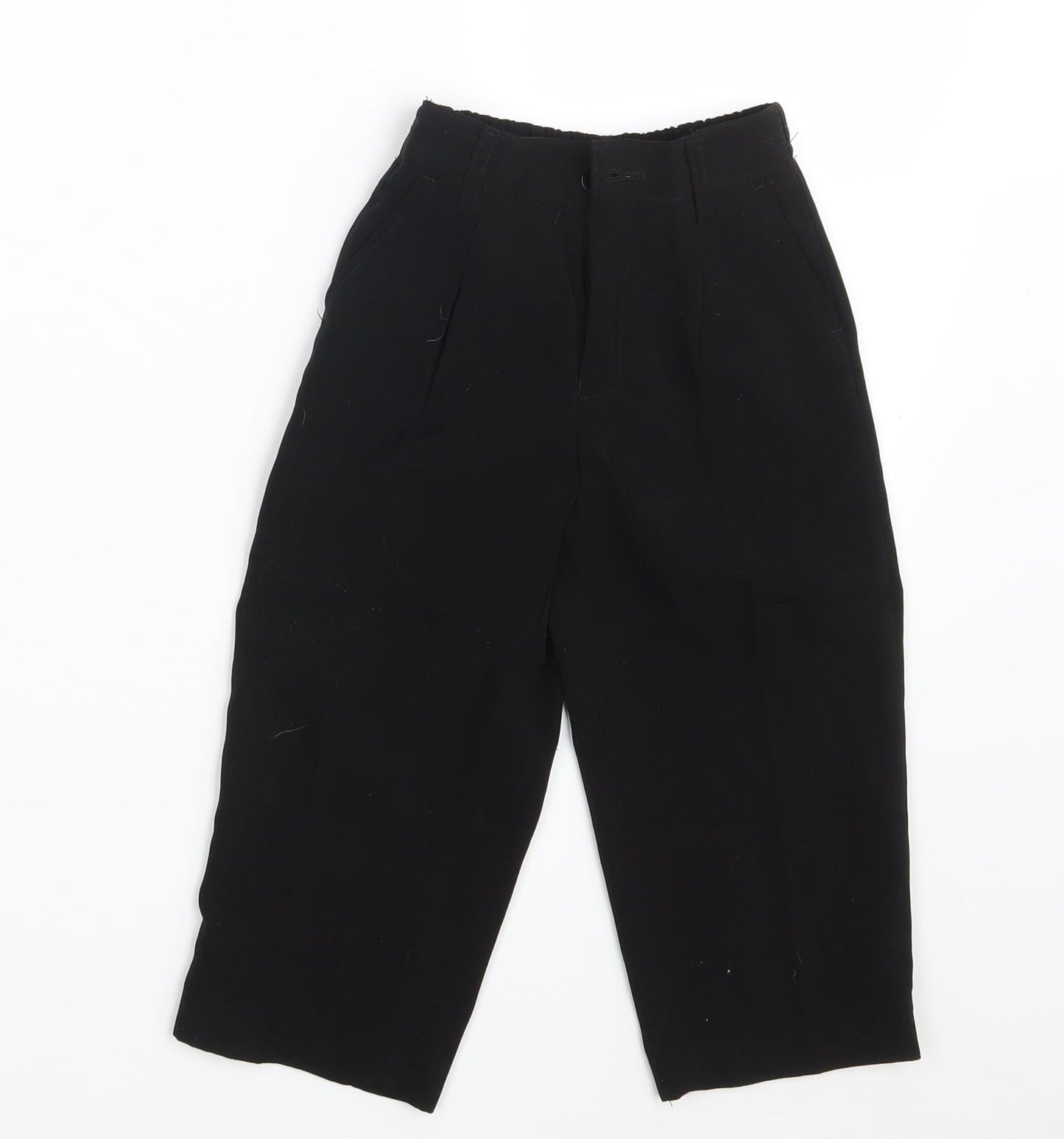 Ricardo Boys Black   Dress Pants Trousers One Size - Waist 16in; Inside  leg 13in