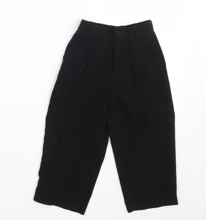 Ricardo Boys Black   Dress Pants Trousers One Size - Waist 16in; Inside  leg 13in