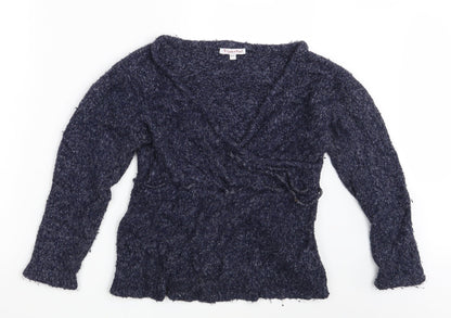 Tigertail Womens Blue   Pullover Jumper Size M