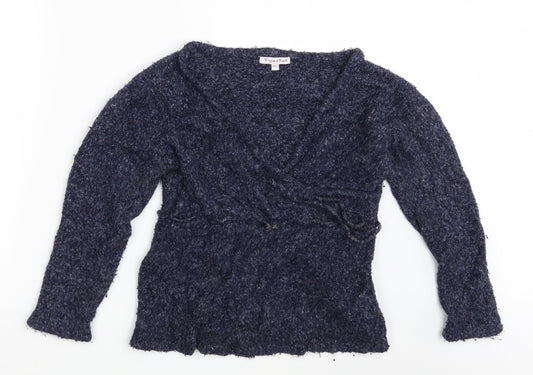 Tigertail Womens Blue   Pullover Jumper Size M
