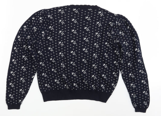 Womens UK Size 18 M&S Blue Pullover Jumper