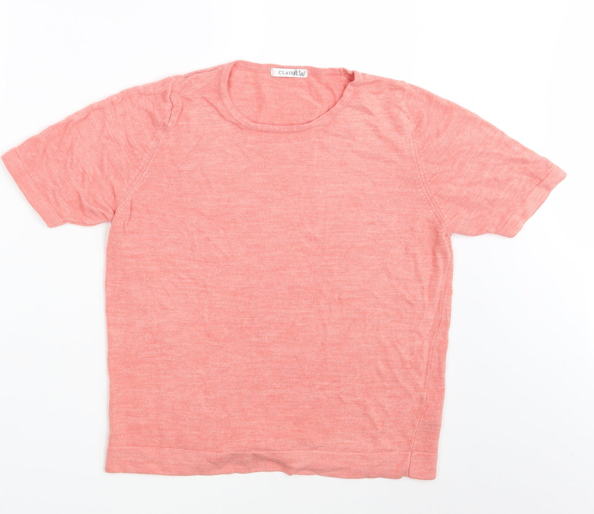 Additional front view of Marks & Spencer women’s pink pullover sweatshirt, size UK 16