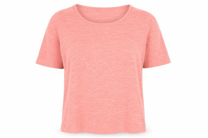 Front view of Marks & Spencer women’s pink pullover sweatshirt, size UK 16