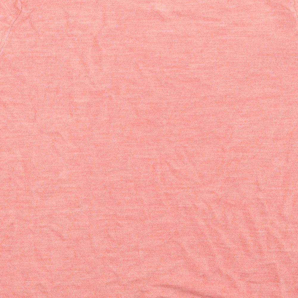 Brand and care label for Marks & Spencer women’s pink pullover sweatshirt, size UK 16