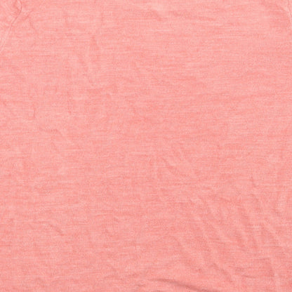 Brand and care label for Marks & Spencer women’s pink pullover sweatshirt, size UK 16