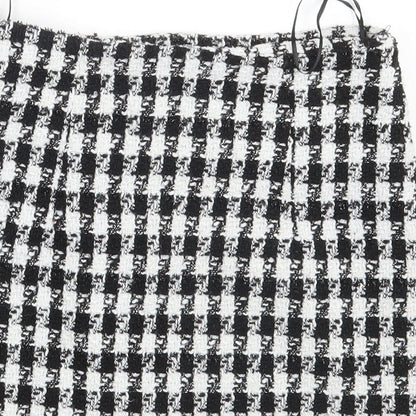 SheIn Womens Black Check  Mini Skirt Size XS
