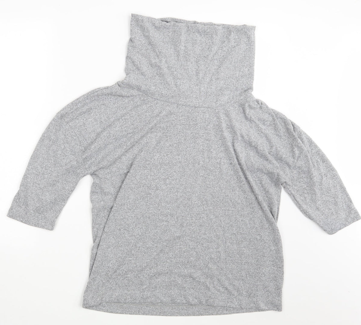 Additional front view of Marks & Spencer women’s grey pullover sweatshirt, size UK 14