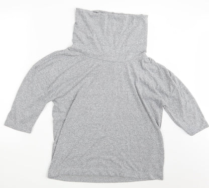 Additional front view of Marks & Spencer women’s grey pullover sweatshirt, size UK 14