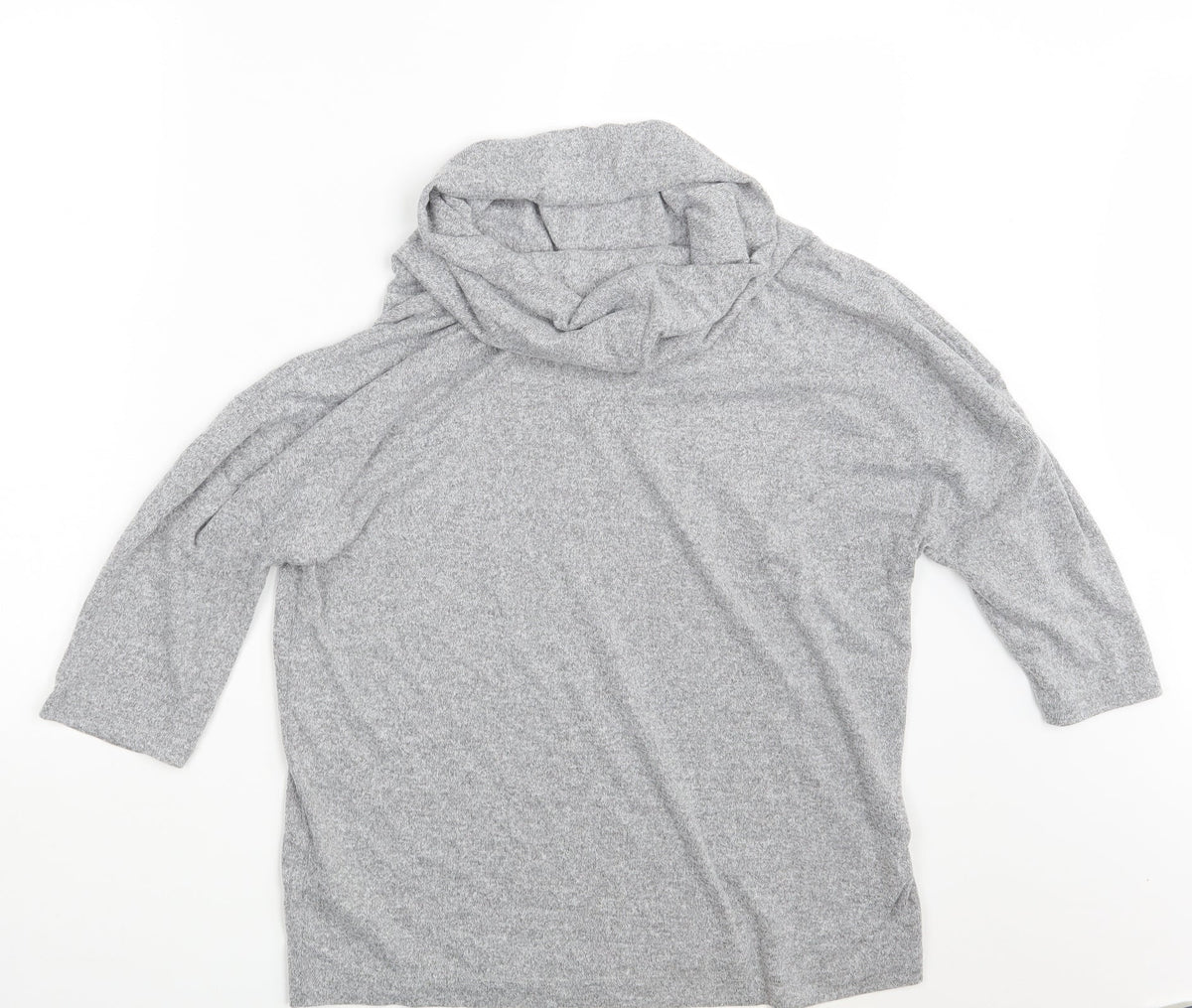 Back view of Marks & Spencer women’s grey pullover sweatshirt, size UK 14