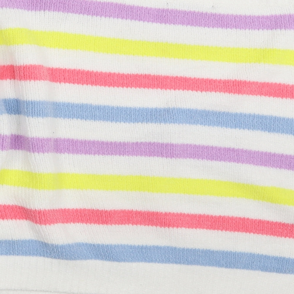 Primark Womens Multicoloured Striped  Pullover Jumper Size 10  - Cropped