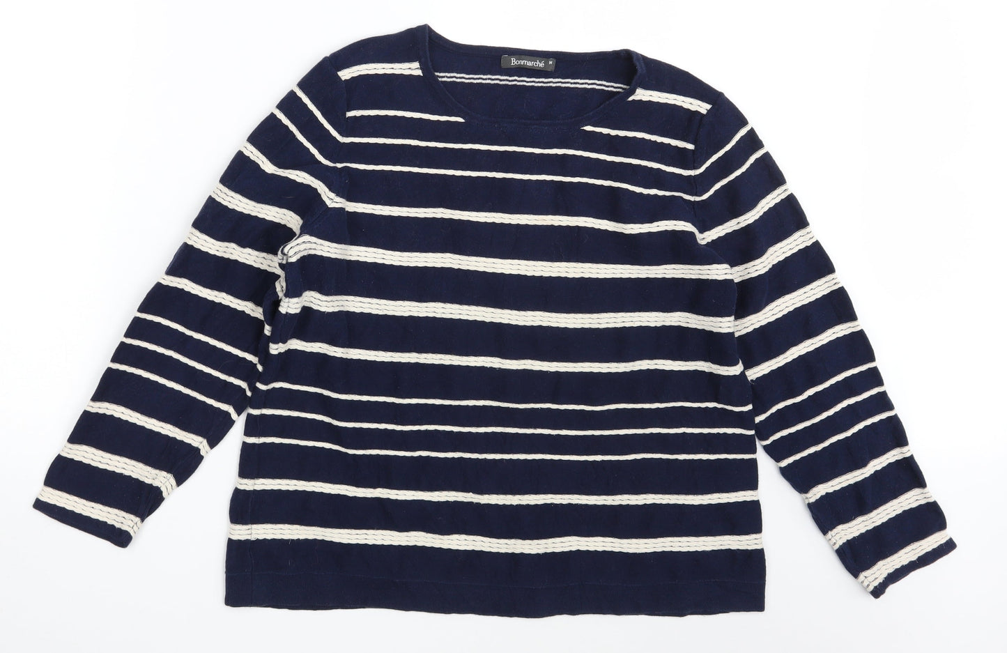 Womens UK Size M Bonmarché Blue Pullover Jumper