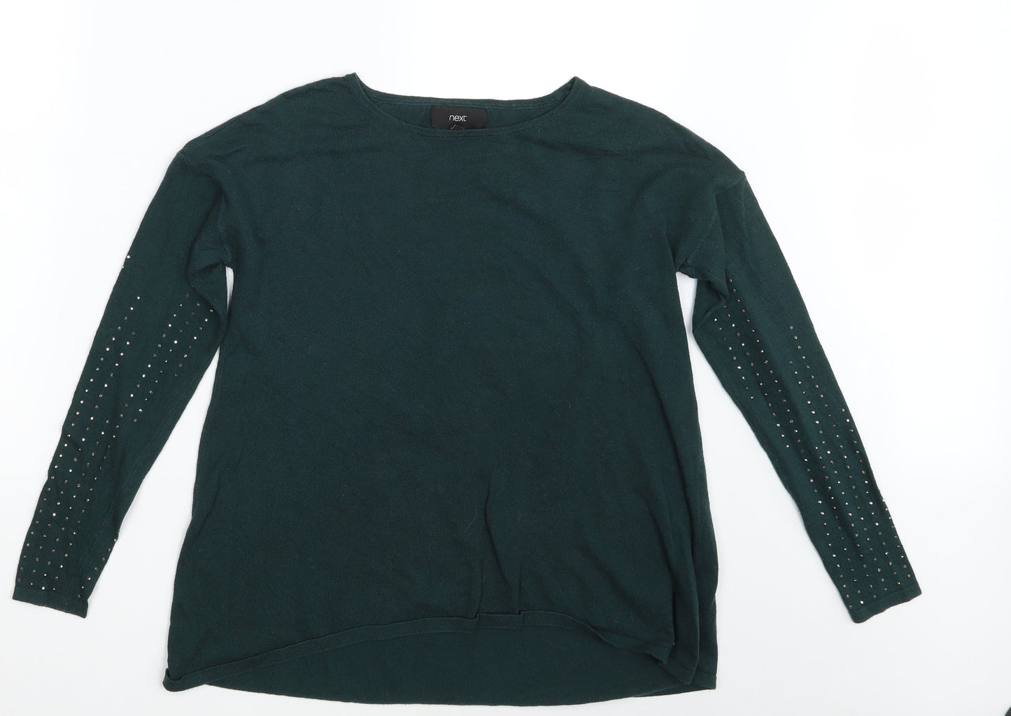 Womens UK Size 8 NEXT Green Pullover Jumper