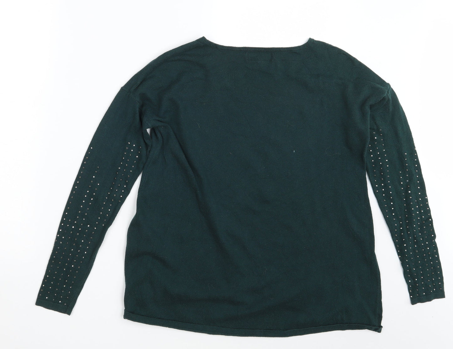 Womens UK Size 8 NEXT Green Pullover Jumper