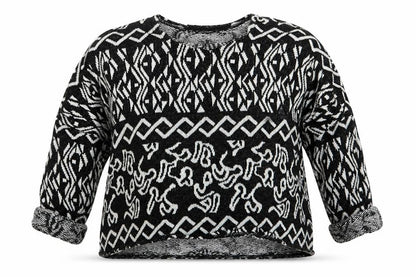 tOPSH Womens Black Argyle/Diamond  Pullover Jumper Size 8