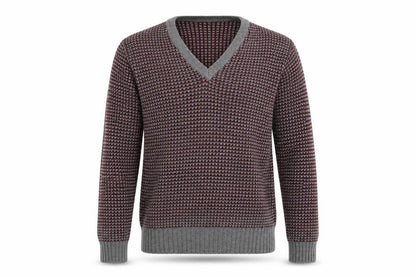 Front view of Four Seasons men’s purple jumper, size S