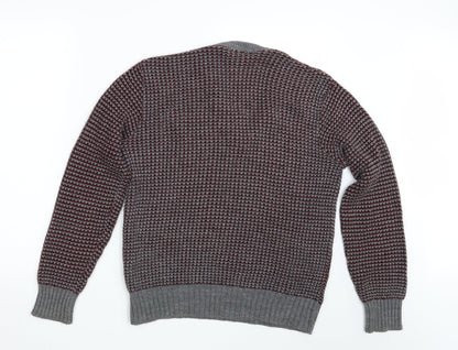 Back view of Four Seasons men’s purple jumper, size S