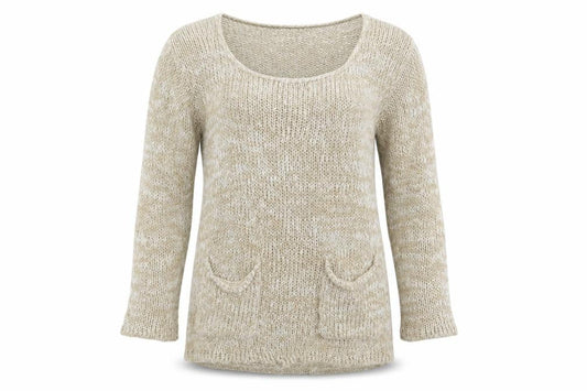 Womens UK Size 8 Atmosphere Beige Pullover Jumper