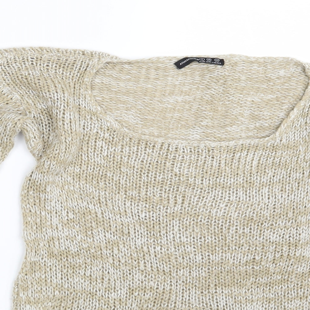 Womens UK Size 8 Atmosphere Beige Pullover Jumper
