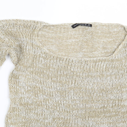 Womens UK Size 8 Atmosphere Beige Pullover Jumper