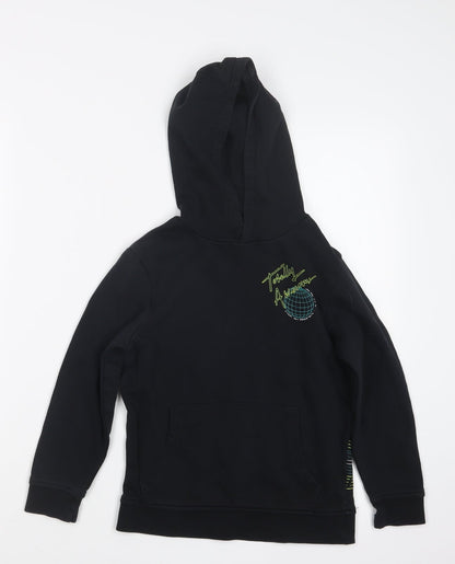 George Boys Black   Pullover Hoodie Size 7-8 Years