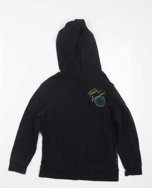 George Boys Black   Pullover Hoodie Size 7-8 Years