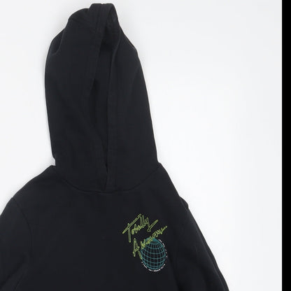 George Boys Black   Pullover Hoodie Size 7-8 Years